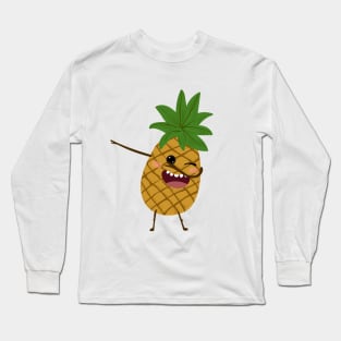 Dabbing Pineapple Aloha Beaches Long Sleeve T-Shirt